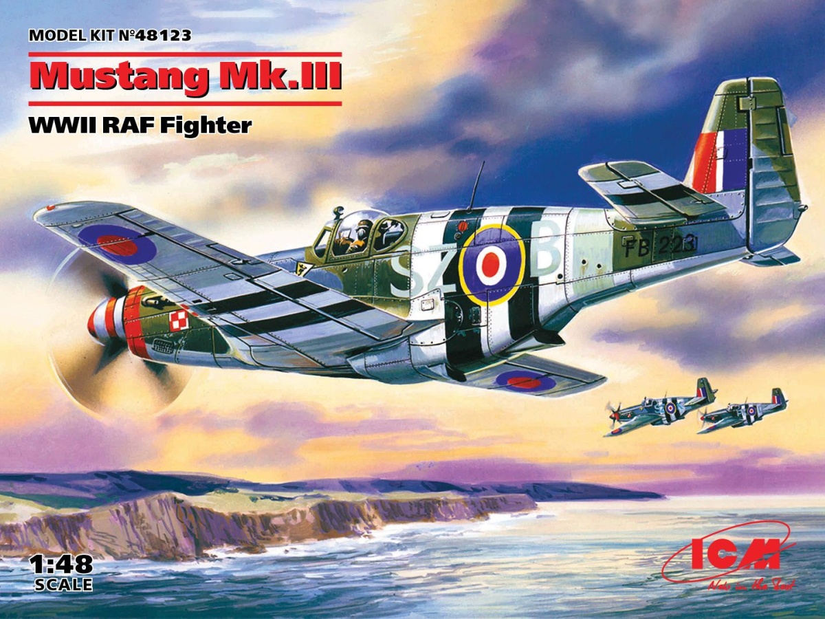 Zdjęcie główne produktu Mustang Mk.III 1:48 ICM 48123