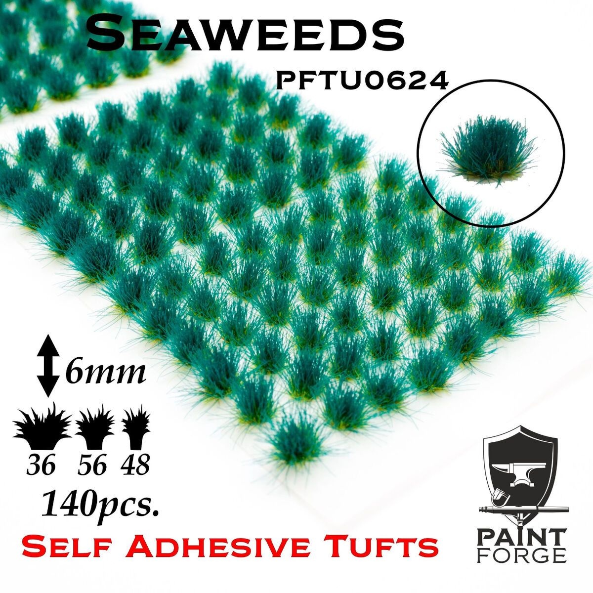 Zdjęcie główne produktu Kępki Wodorostów (Seaweeds Tufts) 6mm (140szt) Paint Forge PFTU0624
