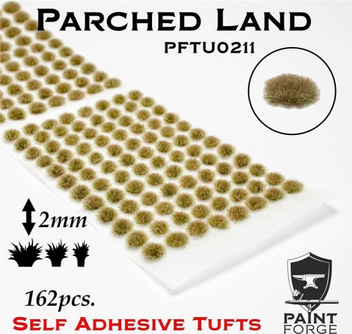 Parched Land Grass Tufts 2mm (162pcs) Paint Forge PFTU0211