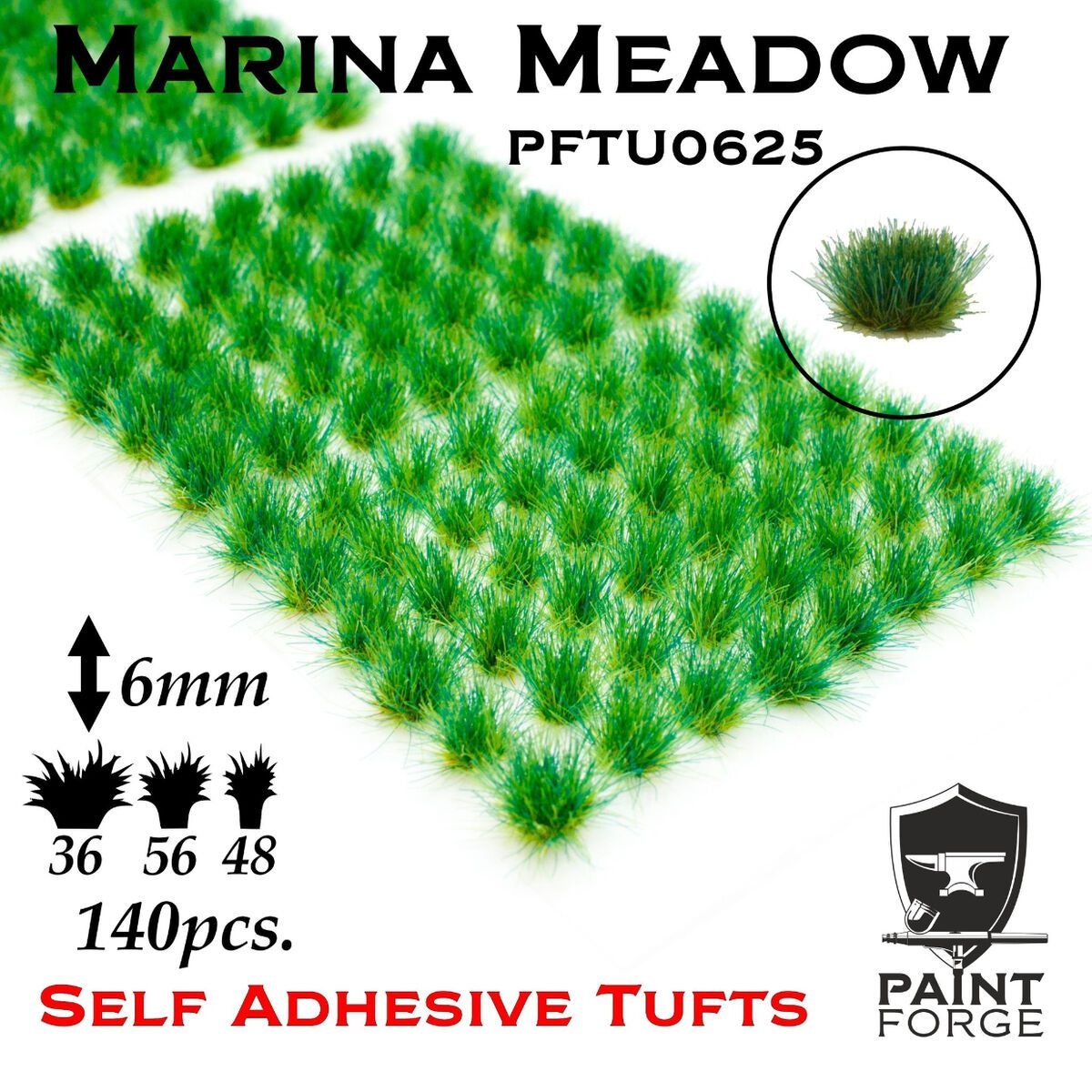 Zdjęcie główne produktu Marine Meadow Tufts 6mm (140szt) Paint Forge PFTU0625