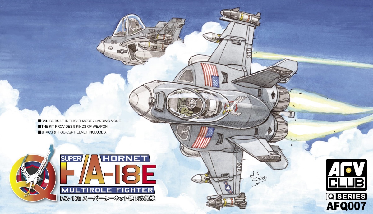 Zdjęcie główne produktu Myśliwiec wielozadaniowy Boeing F/A-18 E Super Hornet EGG PLANE AFV Club Q007