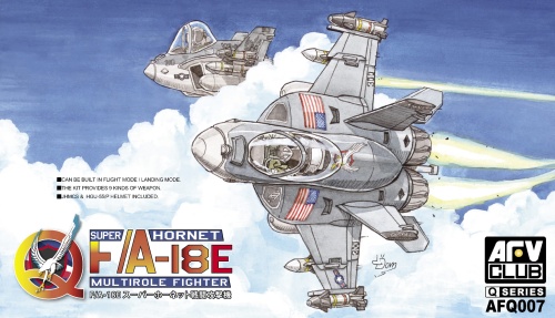 Boeing F/A-18 E Super Hornet multi-role fighter EGG PLANE AFV Club Q007