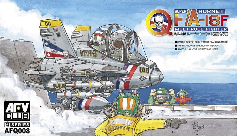 Zdjęcie główne produktu Myśliwiec wielozadaniowy Boeing F/A-18 F Super Hornet EGG PLANE AFV Club Q008