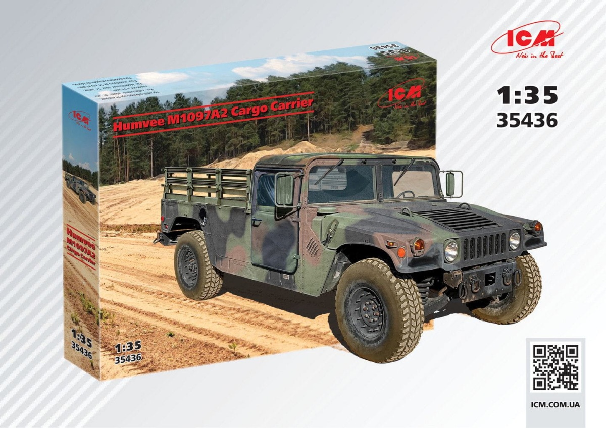 Zdjęcie dodatkowe produktu Cargo Carrier Humvee M1097A2 1:35 ICM 35436