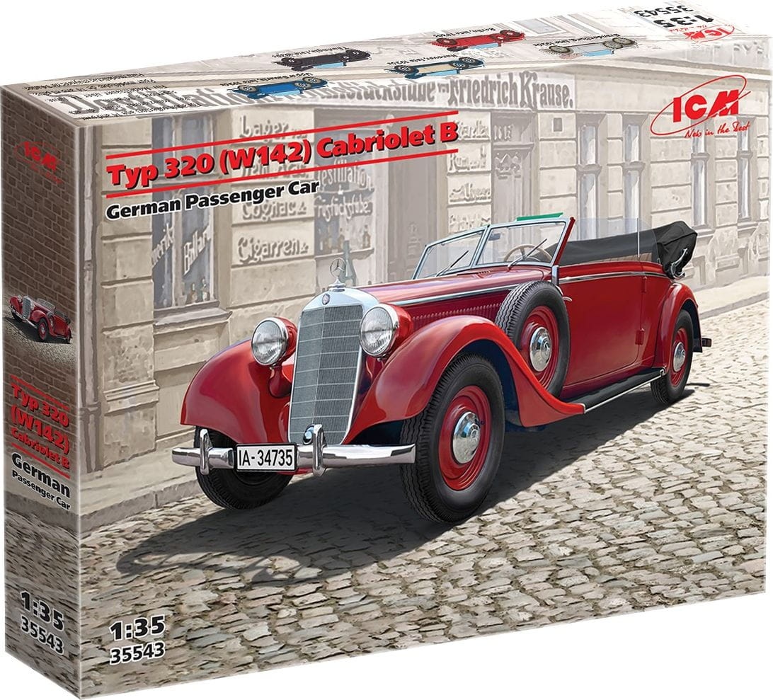 Zdjęcie dodatkowe produktu Typ 320 (W142) Cabriolet B 1:35 ICM 35543