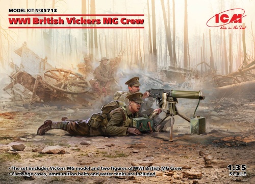 Crew of the British MG Vickers of World War I 1:35 ICM 35713