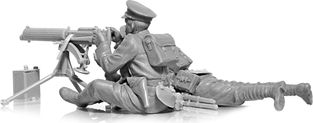 Zdjęcie dodatkowe produktu Załoga brytyjskiego MG Vickers z I wojny światowej 1:35 ICM 35713