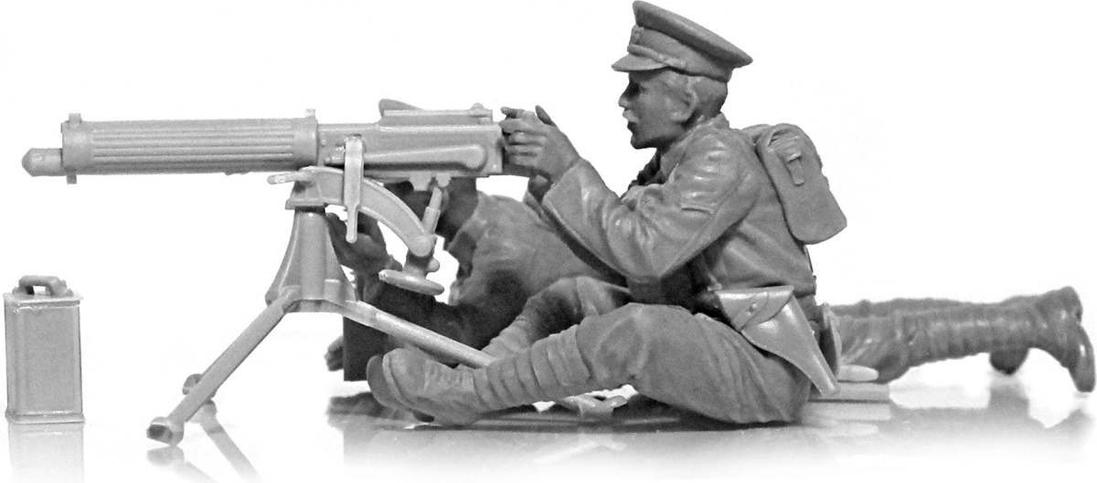 Zdjęcie dodatkowe produktu Załoga brytyjskiego MG Vickers z I wojny światowej 1:35 ICM 35713