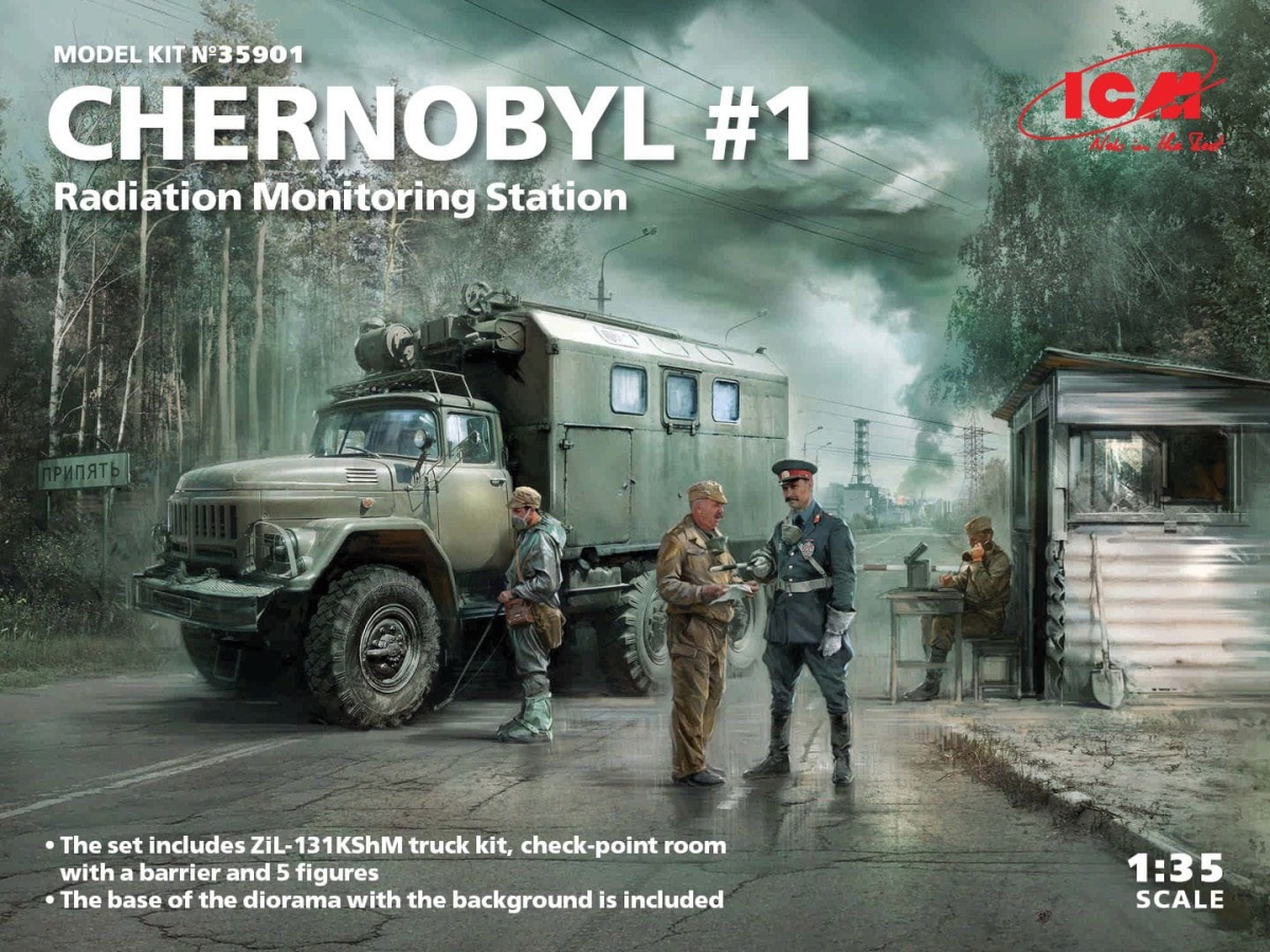 Zdjęcie główne produktu Czarnobyl Stacja Monitorowania Promieniowania 1:35 ICM 35901