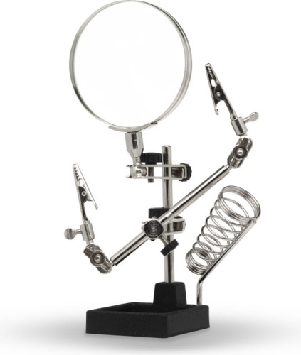 Magnifier with third hand (mounting bracket) Modelcraft Heavy Duty Shesto PCL2300