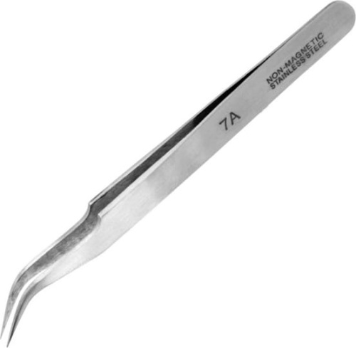 Shesto thin curved stainless steel tweezers (115 mm) PTW2185-7