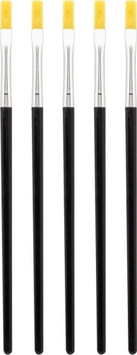 Set of 5 flat synthetic brushes Modelcraft Shesto PPB1500-S