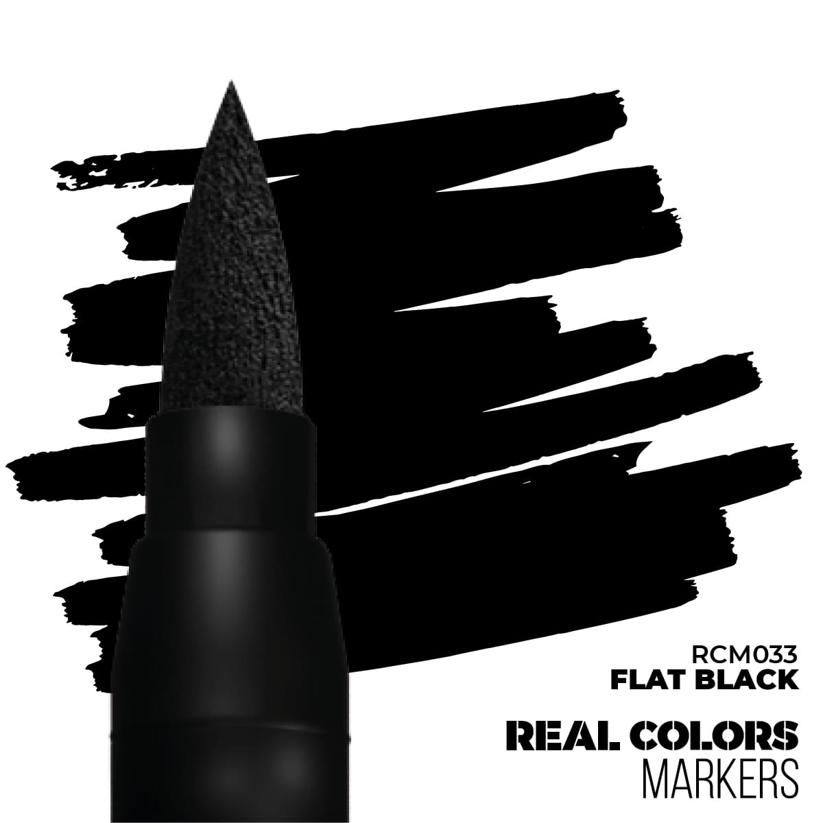 Zdjęcie dodatkowe produktu Flat Black Real Color Marker AK Interactive RCM033
