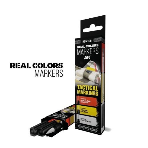 TACTICAL MARKINGS Real Color Markers AK Interactive RCM106
