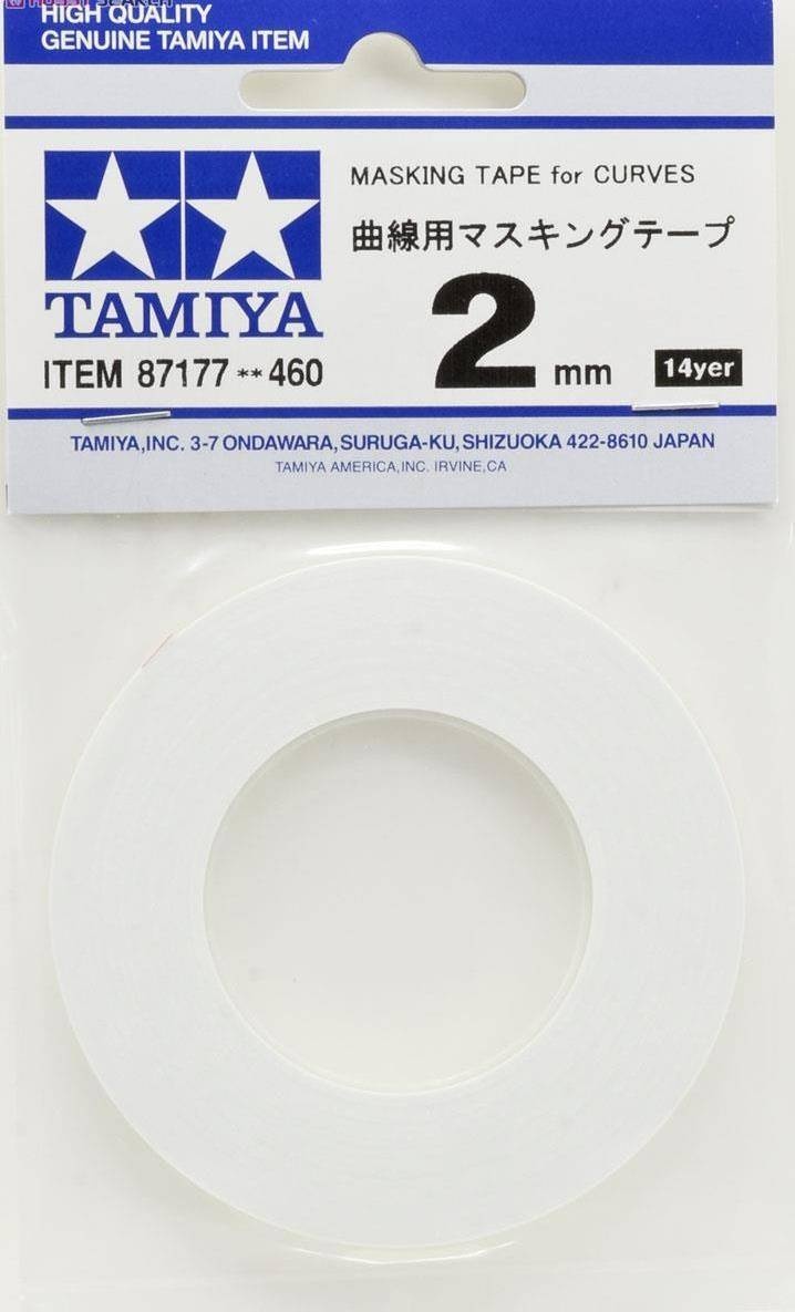 Zdjęcie główne produktu Taśma maskująca 2mm do kształtów Masking Tape for Curves 2mm Tamiya 87177