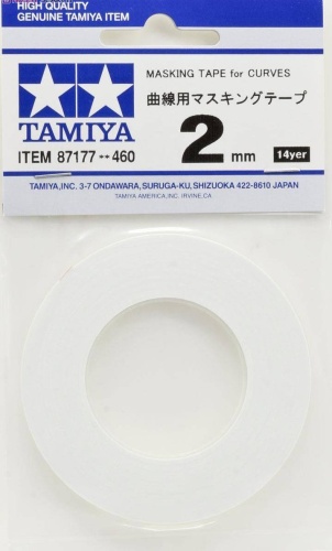 Masking Tape 2mm for Curves 2mm Tamiya 87177