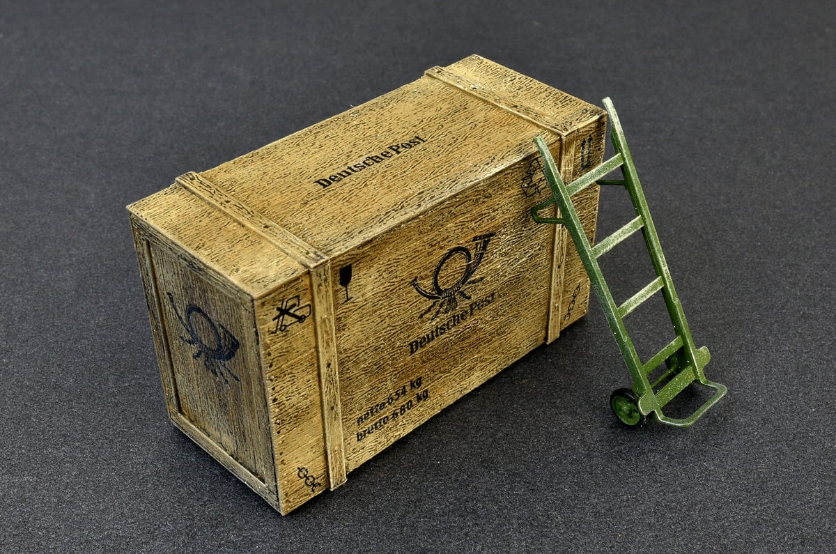 Zdjęcie dodatkowe produktu Drewniane pudełka i skrzynki 1:35 MiniArt 35581