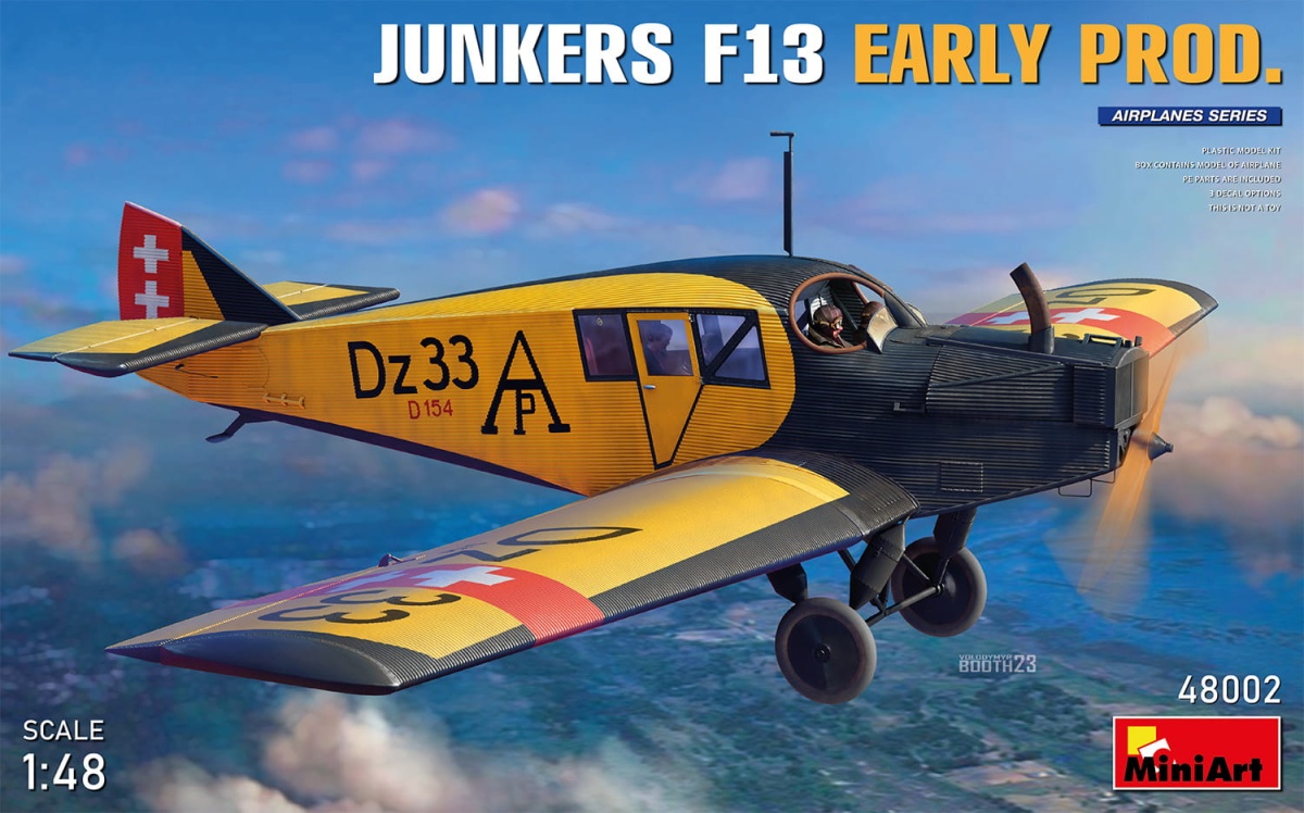 Zdjęcie główne produktu Junkers F13. Wczesna Produkcja 1:48 MiniArt 48002