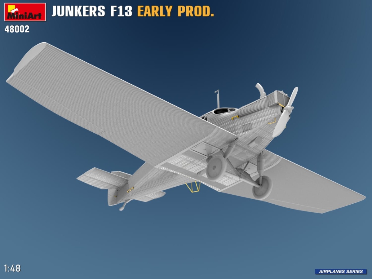 Zdjęcie dodatkowe produktu Junkers F13. Wczesna Produkcja 1:48 MiniArt 48002