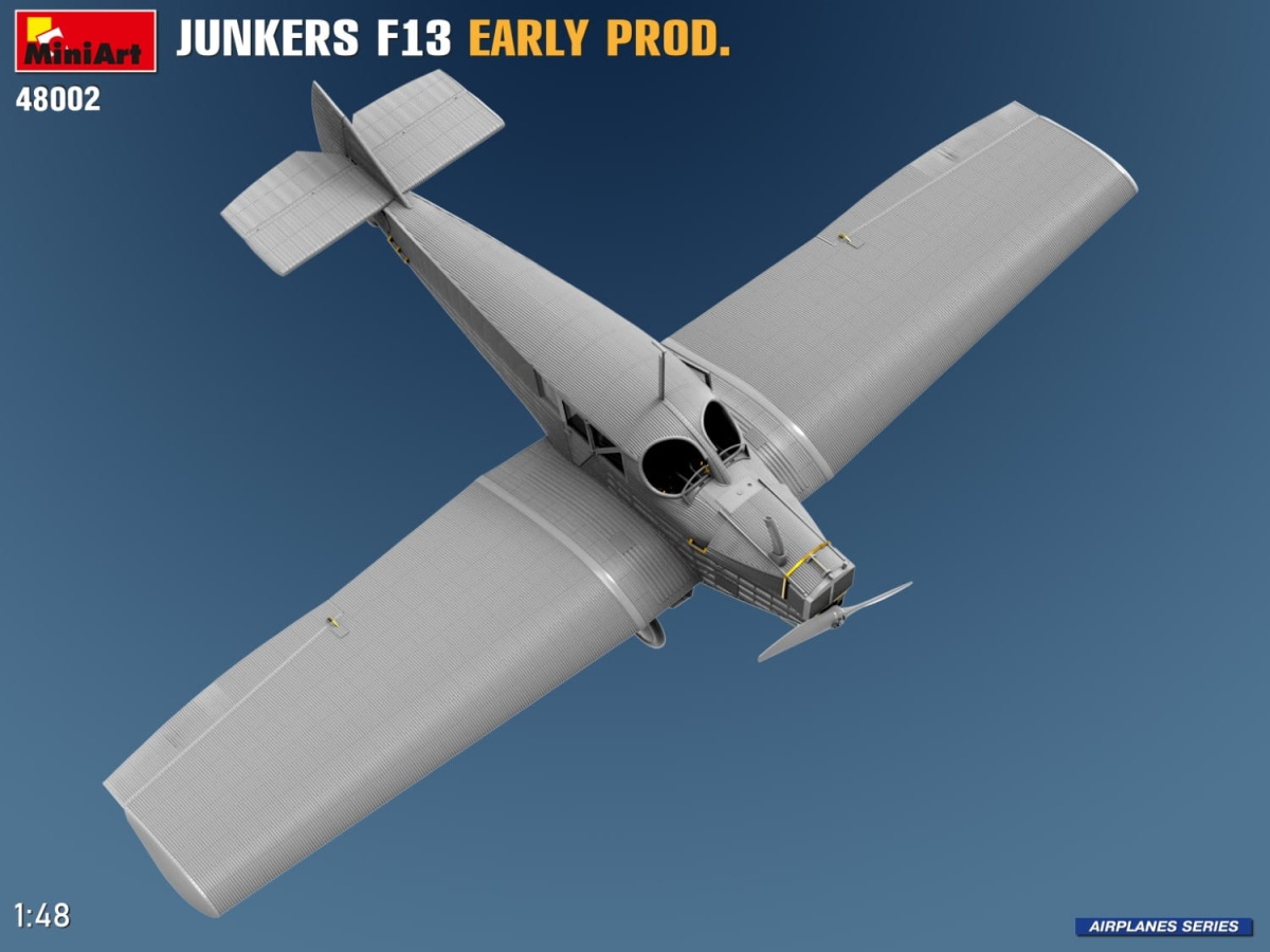 Zdjęcie dodatkowe produktu Junkers F13. Wczesna Produkcja 1:48 MiniArt 48002
