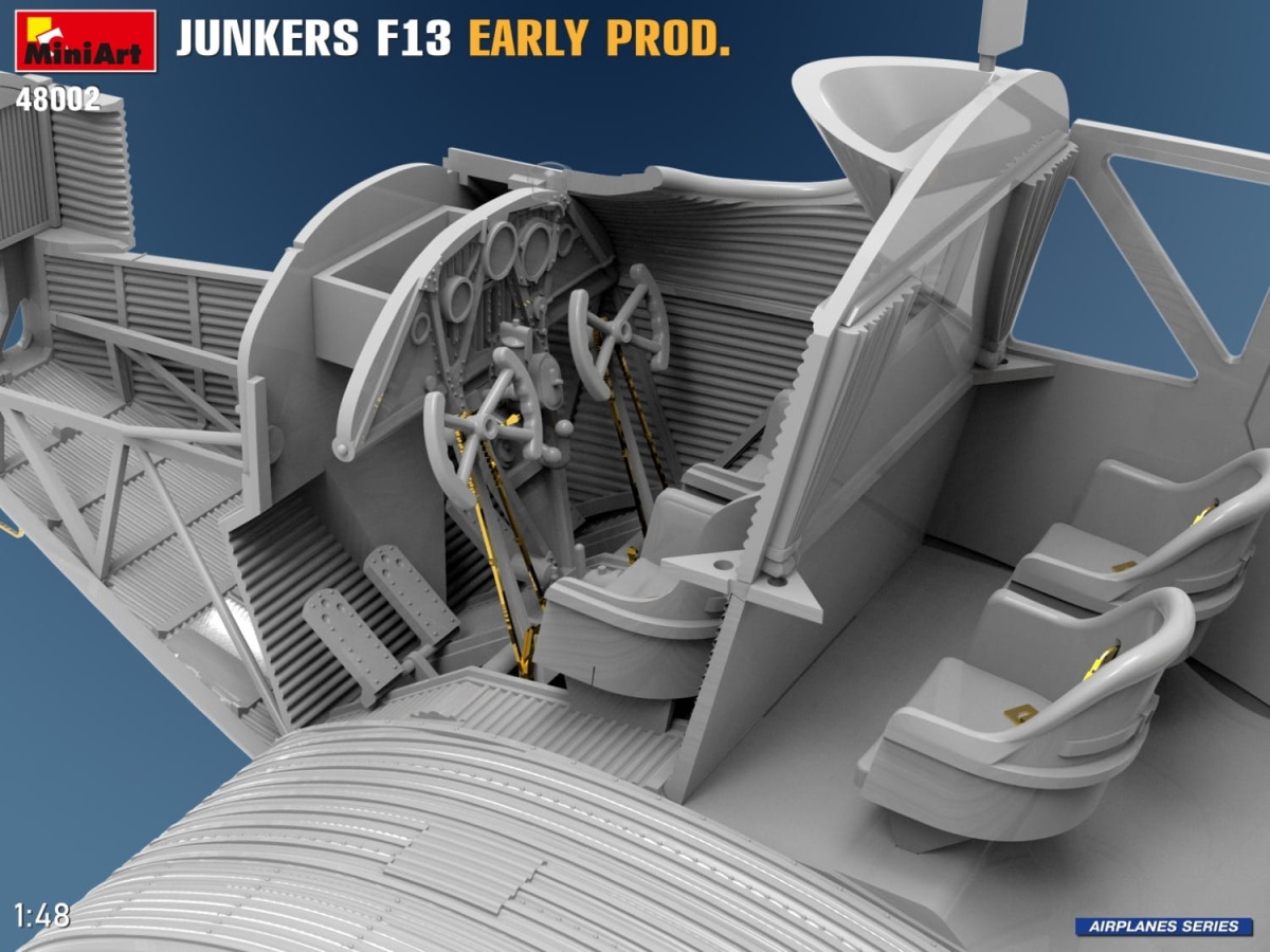 Zdjęcie dodatkowe produktu Junkers F13. Wczesna Produkcja 1:48 MiniArt 48002