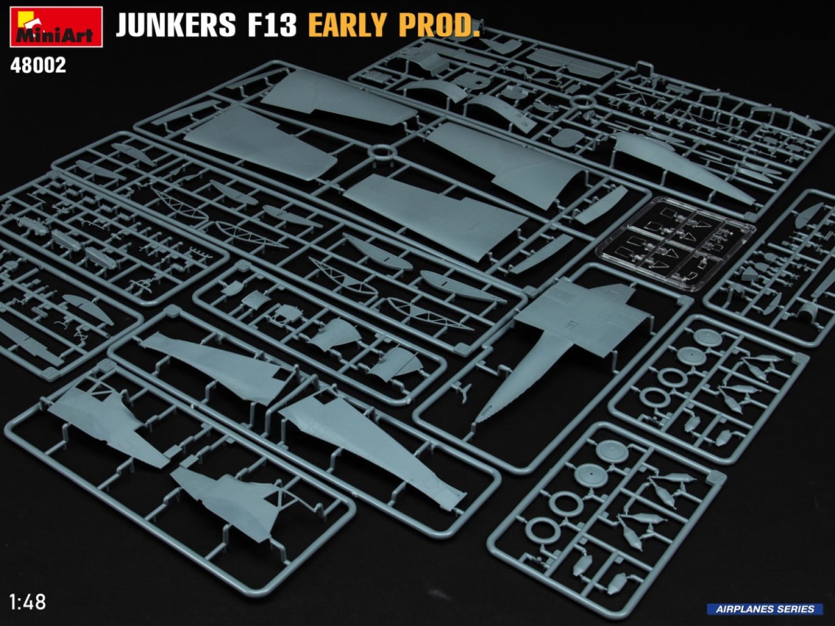 Zdjęcie dodatkowe produktu Junkers F13. Wczesna Produkcja 1:48 MiniArt 48002