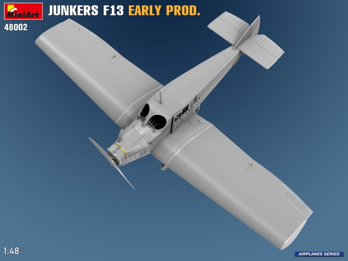 Zdjęcie dodatkowe produktu Junkers F13. Wczesna Produkcja 1:48 MiniArt 48002