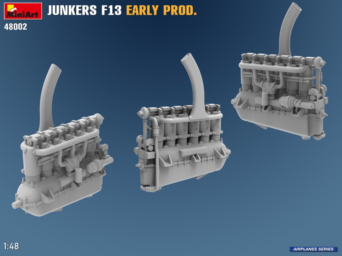Zdjęcie dodatkowe produktu Junkers F13. Wczesna Produkcja 1:48 MiniArt 48002
