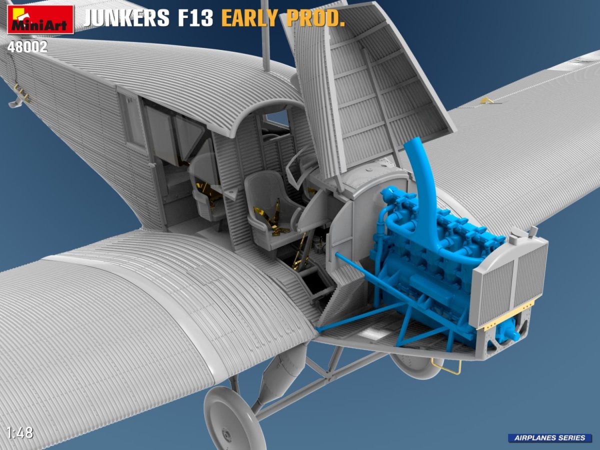 Zdjęcie dodatkowe produktu Junkers F13. Wczesna Produkcja 1:48 MiniArt 48002