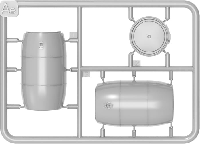 Zdjęcie dodatkowe produktu Beczki Plastikowe 200l 1:24 MiniArt 24011