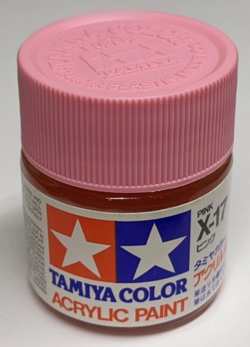 Tamiya 81017 X-17 Pink Paint 23ml X17 Acrylic