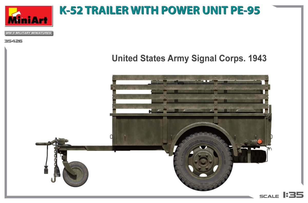 Zdjęcie dodatkowe produktu Przyczepa K-52 Z Agregatem Pe-95 1:35 MiniArt 35426