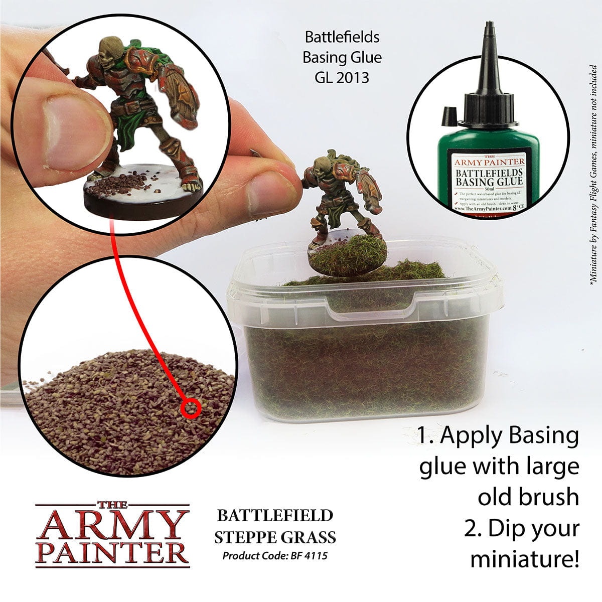 Zdjęcie dodatkowe produktu Battlefield Basing: Steppe Grass - The Army Painter