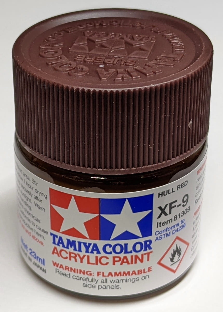 Zdjęcie dodatkowe produktu Tamiya 81309 XF-9 Hull Red Farba 23ml XF9 Acrylic