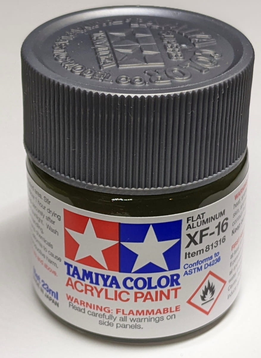 Zdjęcie dodatkowe produktu Tamiya 81316 XF-16 Flat Aluminum Farba 23ml XF16 Acrylic