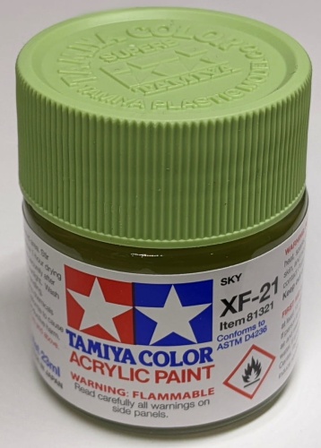 Tamiya 81321 XF-21 Sky Paint 23ml XF21 Acrylic