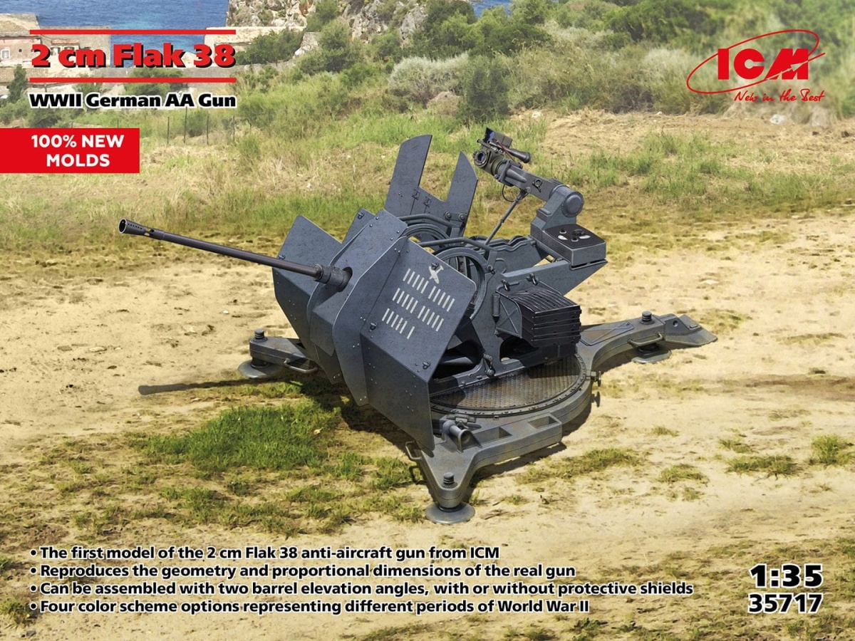 Zdjęcie główne produktu Flak 38 1:35 ICM 35717