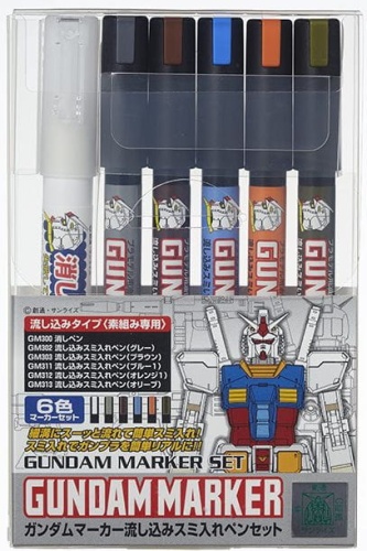 Gundam Marker Pouring Inking Set Mr. Hobby GMS122