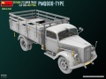 Zdjęcie dodatkowe produktu Niemiecka Ciężarówka 3t Cargo Truck 3,6-36s Mid Prod. Typ Pmq600 1:35 MiniArt 35449