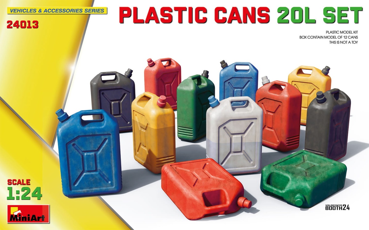 Zdjęcie główne produktu Plastic Cans 20l Set 1:24 MiniArt 24013