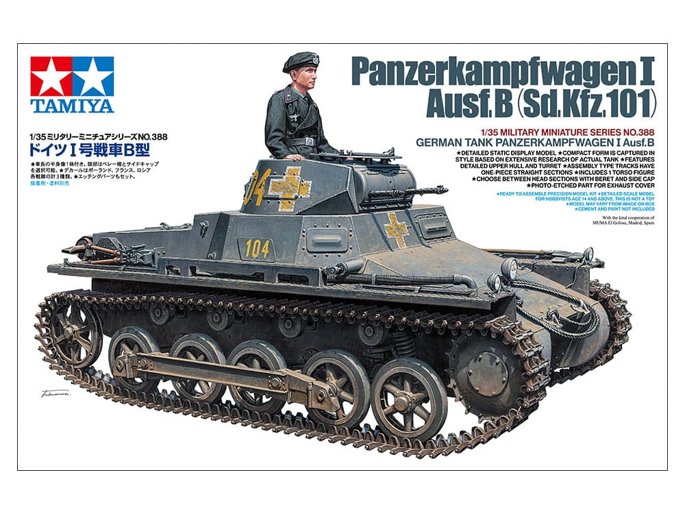 Zdjęcie dodatkowe produktu Panzerkampfwagen I Ausf.B 1:35 Tamiya 35388