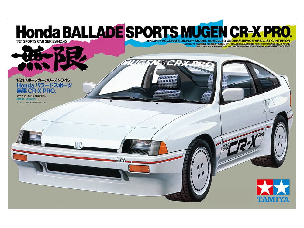 Zdjęcie dodatkowe produktu Honda CR-X PRO BALLADE SPORTS MUGEN 1:24 Tamiya 24045