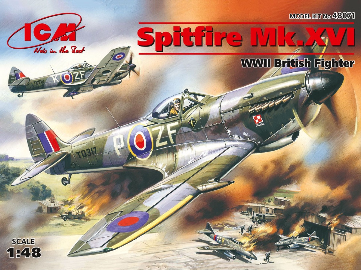 Zdjęcie główne produktu Spitfire Mk.XVI 1:48 ICM 48071