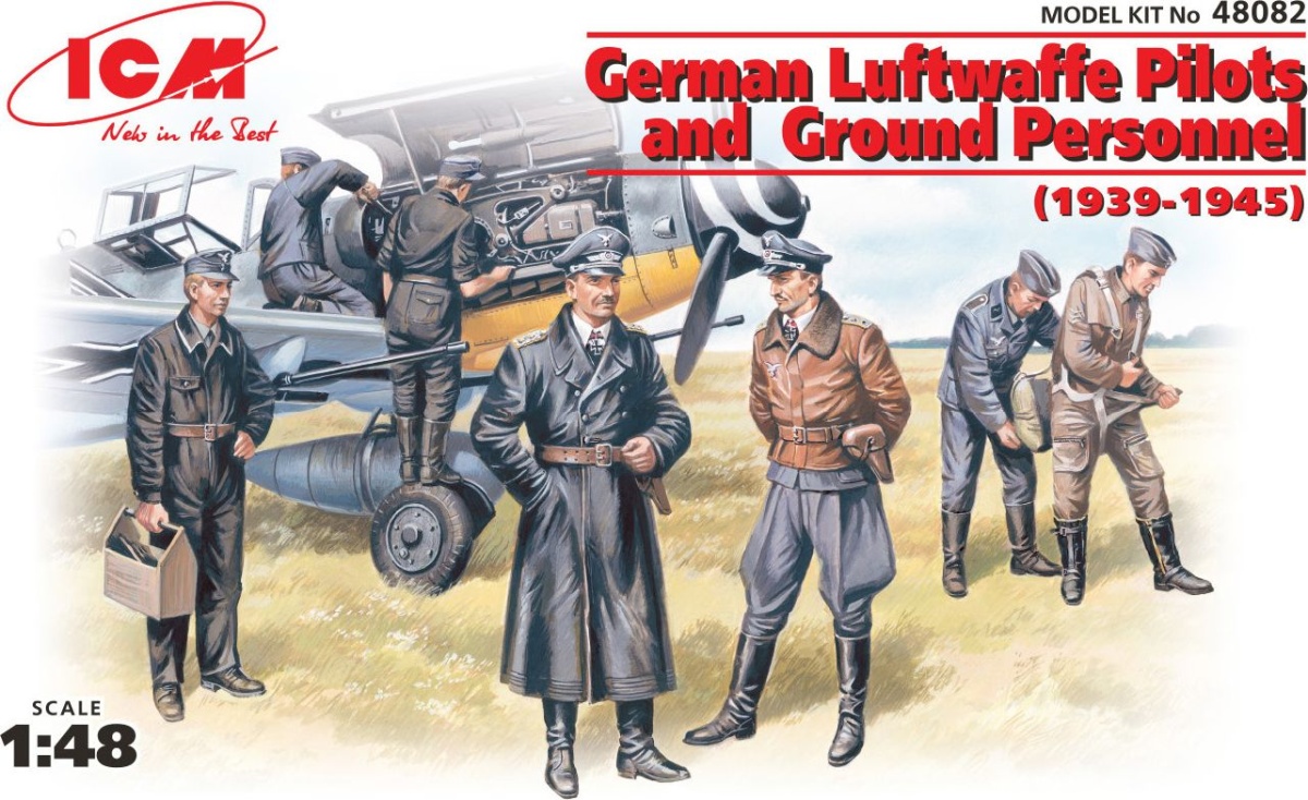 Zdjęcie główne produktu Piloci i personel naziemny Luftwaffe (1939-1945) 1:48 ICM 48082