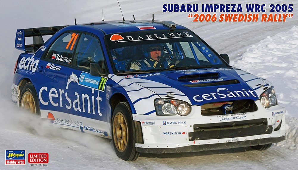 Zdjęcie główne produktu Subaru Impreza WRC CERSANIT 2006 Swedish Rally 1:24 Hasegawa 20707