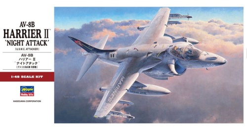 McDonnell Douglas AV-8B Harrier II Night Attack 1:48 Hasegawa PT34