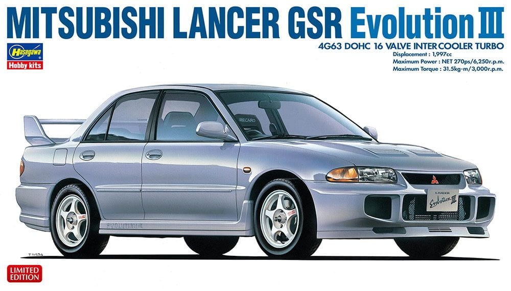 Zdjęcie główne produktu Mitsubishi Lancer GSR Evolution III 1:24 Hasegawa 20708