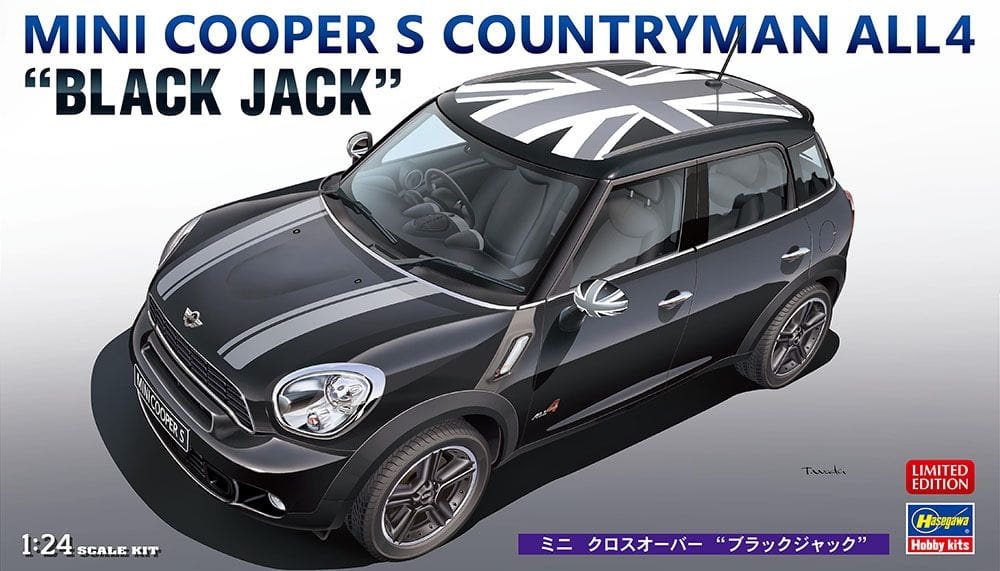 Zdjęcie główne produktu Mini Cooper S Countryman All4 Black Jack 1:24 Hasegawa 20704