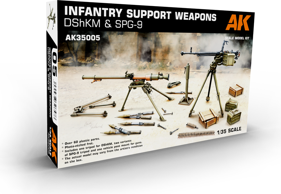 Zdjęcie główne produktu DShKM i SPG-9 Broń Wsparcia Piechoty 1:35 AK Interactive 35005