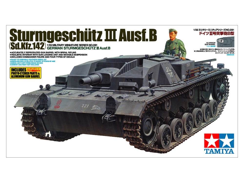 Zdjęcie główne produktu Sturmgeschutz III Ausf.B 1:35 Tamiya 35281